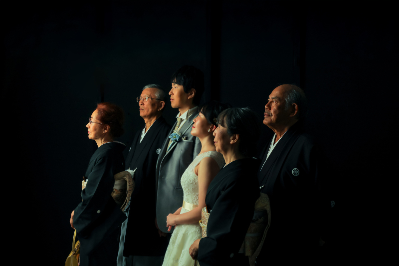 家族と残す婚礼写真