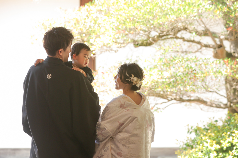 【萬福寺】でご家族揃っての和装撮影!