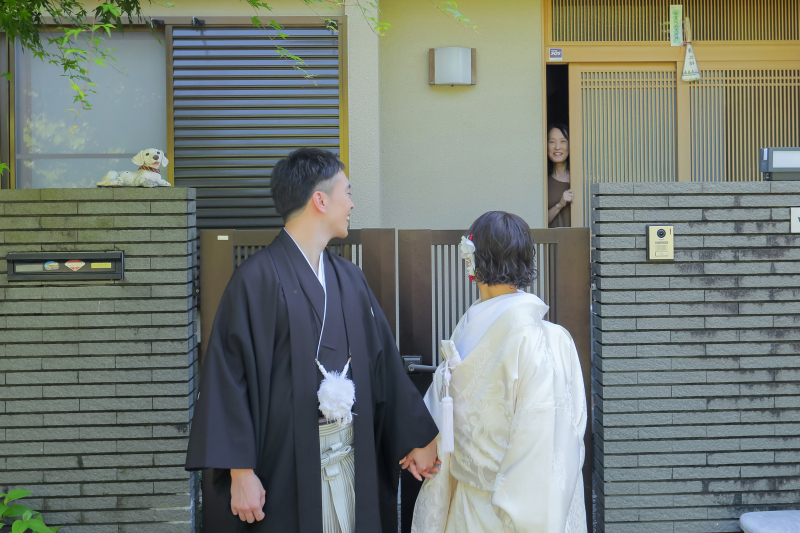 家族を訪ねる快晴の日