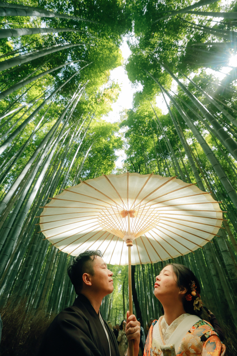 嵐山(和)+植物園(洋)で自然いっぱいロケーション☆