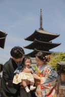 ５月の八坂でご家族揃って仲良く和装ロケーション＾＾