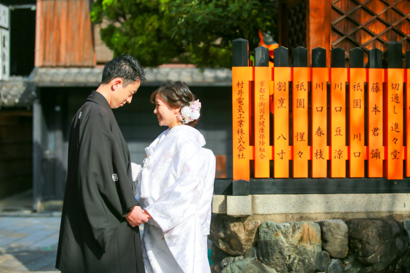 朝の祇園でのロケーションフォト!