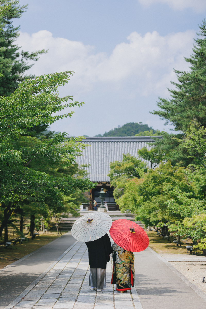 夏の華麗な和装ウェディングフォト