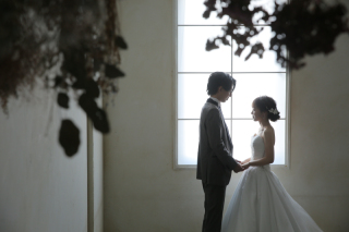 2人きりの教会の様...! 京都スタジオでの撮影