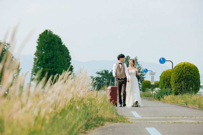 本当に琵琶湖!?初夏を感じるロケーションでwedding photo♪