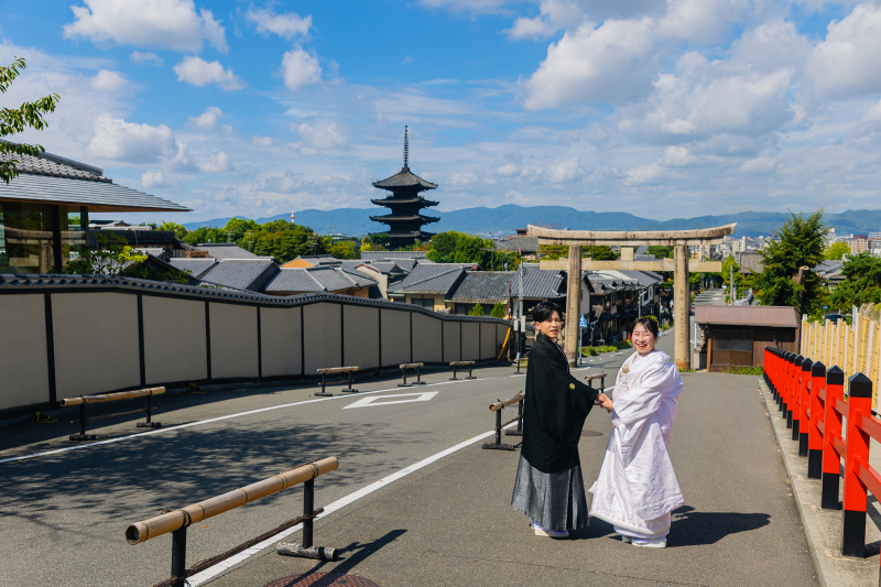 京都の名所を訪れる