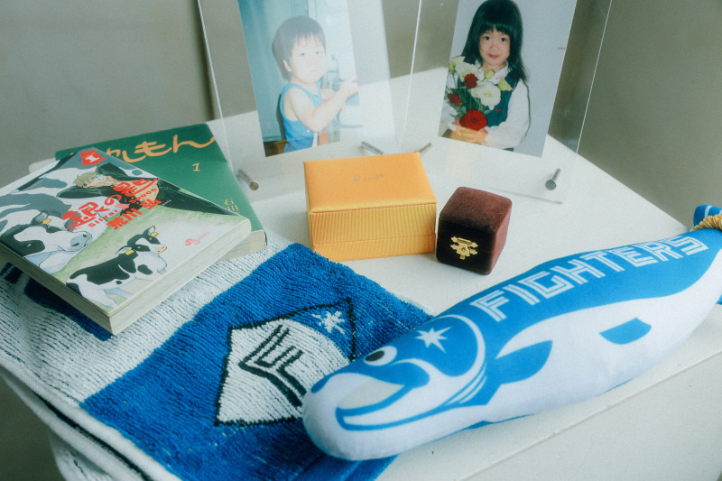 アイテムと一緒に和装と洋装撮影