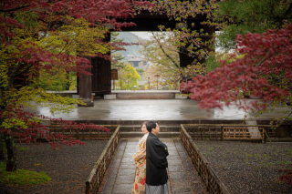 春紅葉と金戒光明寺