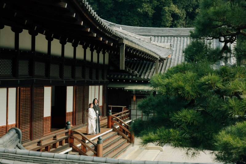冬の金戒光明寺ロケーション
