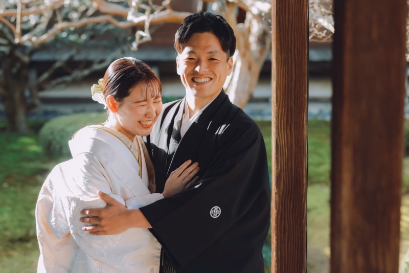 大覚寺のロケーション!笑顔が絶えない前撮り撮影♪