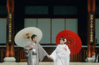 贅沢3ヶ所で和装と洋装撮影