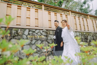 グリーン✖️白無垢✖️八坂は素敵にきまっている!!^^