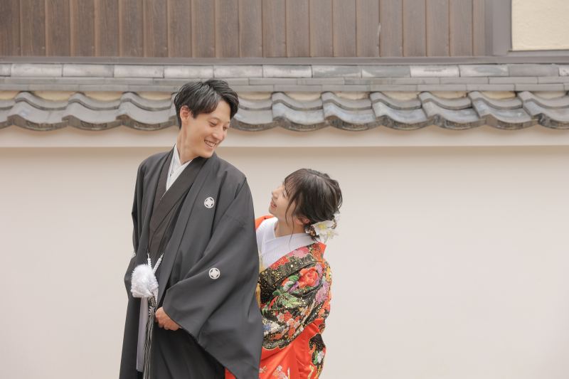 紫陽花咲く八坂で、前撮り撮影♪