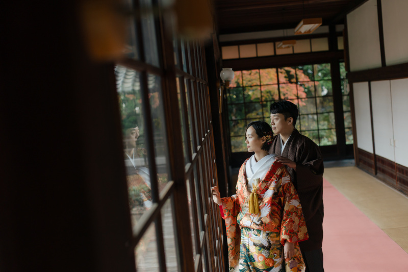 立本寺でしっとりフォトウエディング