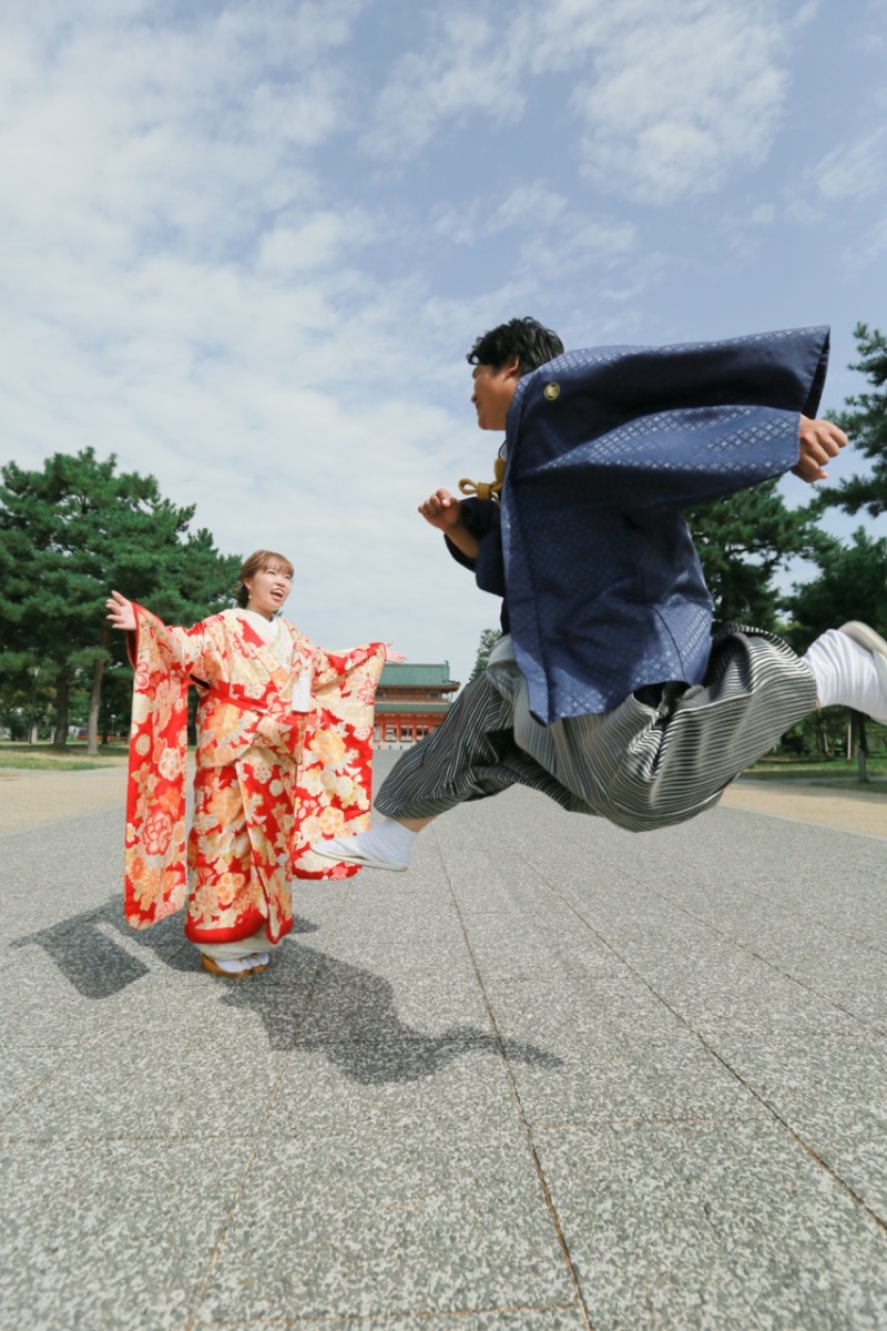 平安神宮で楽しさいっぱいの前撮り撮影!