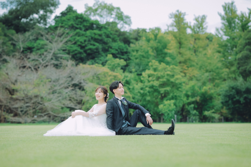 京都府立植物園で洋装ロケ