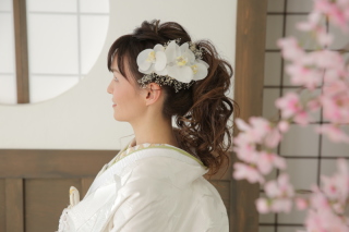 白無垢ヘアアレンジ