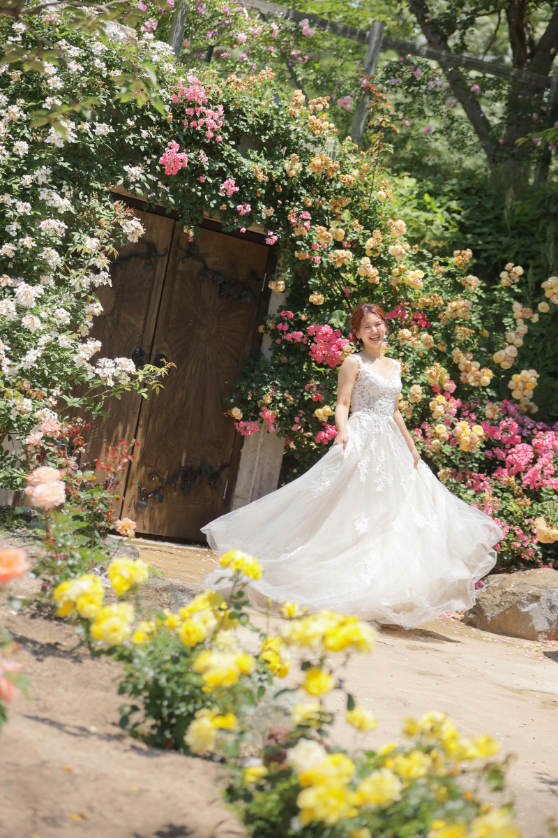 English Gardenで豪華なウエディングフォトを残しませんか?