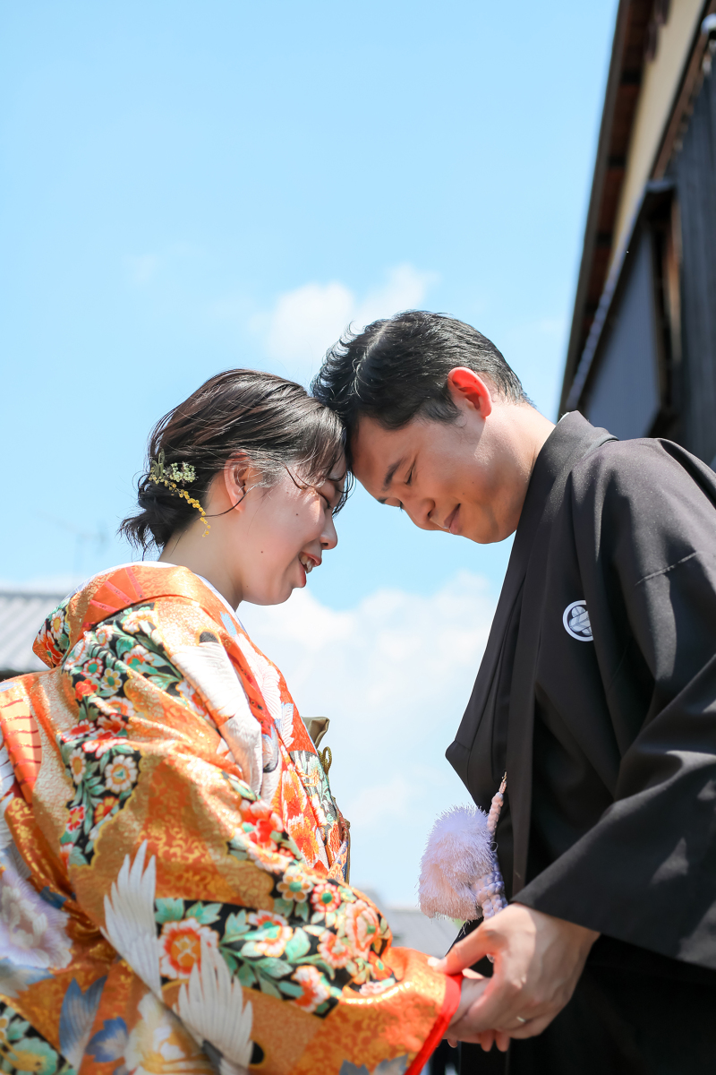 紫陽花と青空