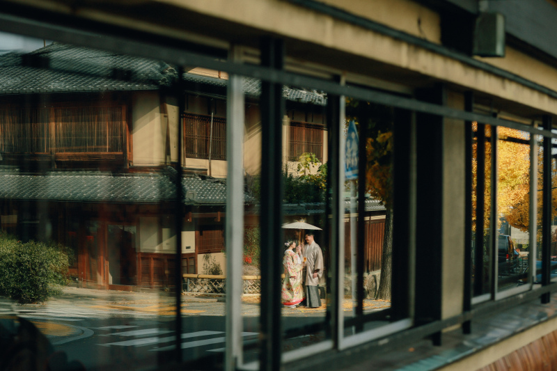 紅葉に彩られた秋の京都