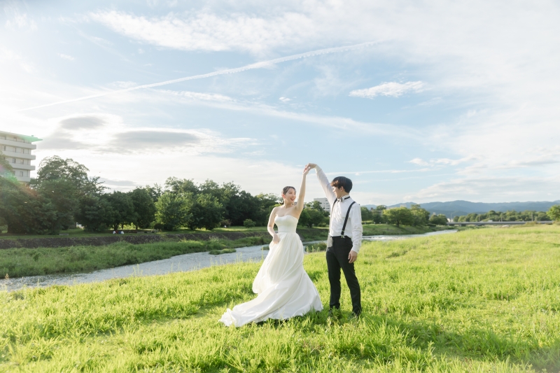 屋内庭園+鴨川ロケーションで和装も洋装も♪
