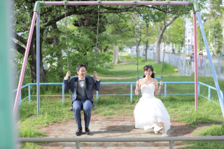 【スタジオTVB京都店です】 ドレスでロケーション撮影もオススメです!!