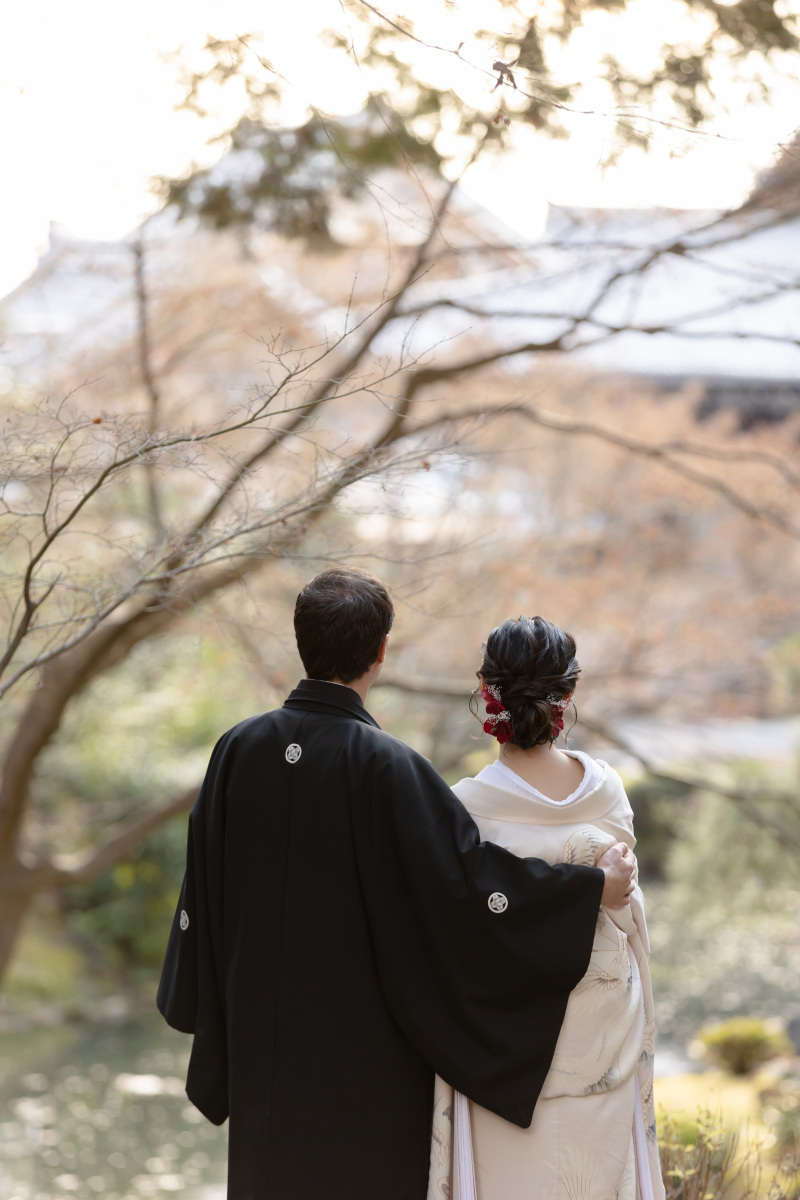 冬の金戒光明寺でかっこよく