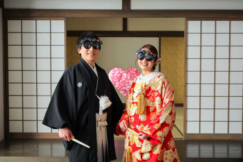 小物で賑やかに！屋内庭園撮影