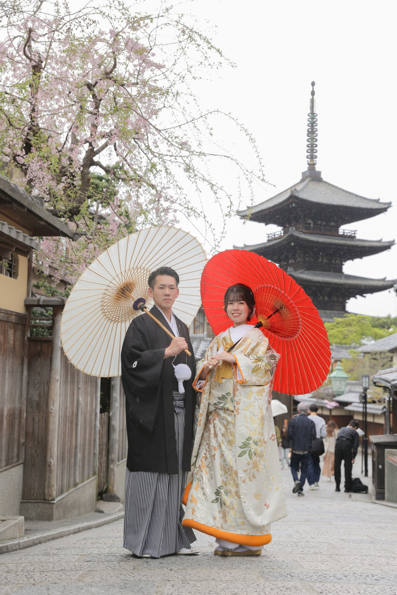 桜満開の八坂ロケーション