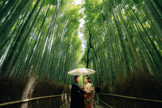 嵐山(和)+植物園(洋)で自然いっぱいロケーション☆