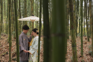 しっとりとした美しさの大覚寺にて