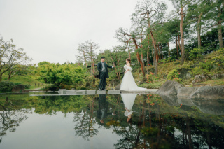 梅小路公園で春を感じるウェディングフォト撮影