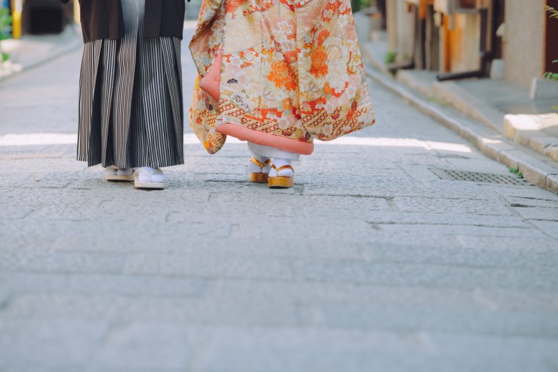 新緑豊かな朝の八坂で^^