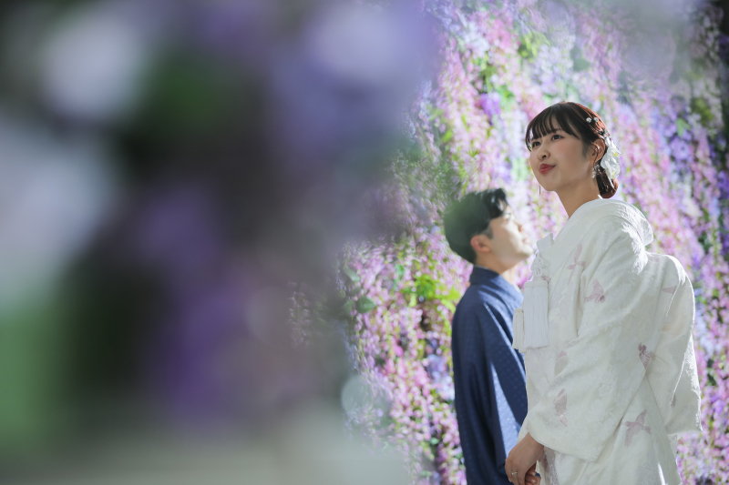 藤の花と共に