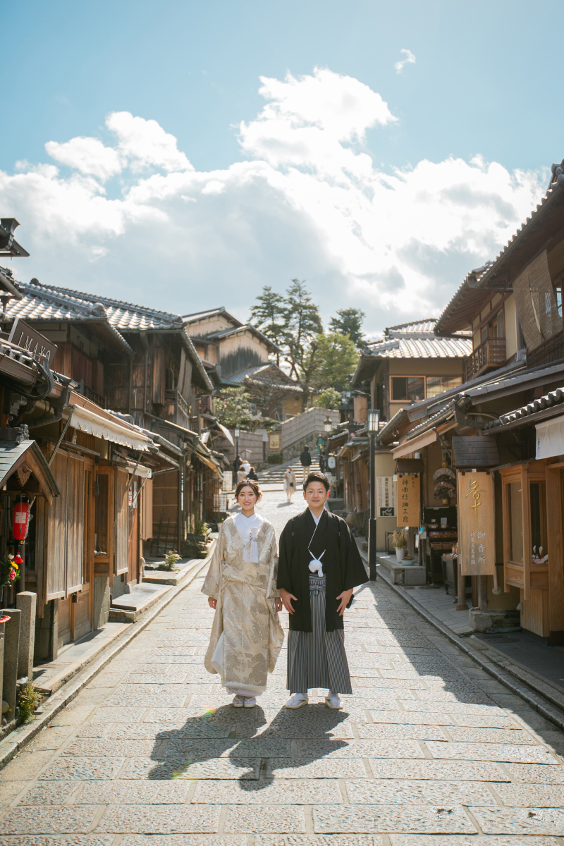 冬の八坂でロケーション撮影!