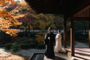 秋の京都で和装のフォトウェディング