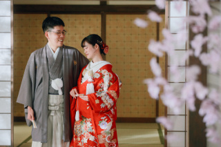 アイテムと一緒に和装と洋装撮影