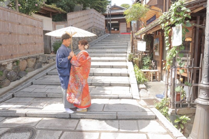 八坂から祇園をめぐる和装フォトウエディング♪