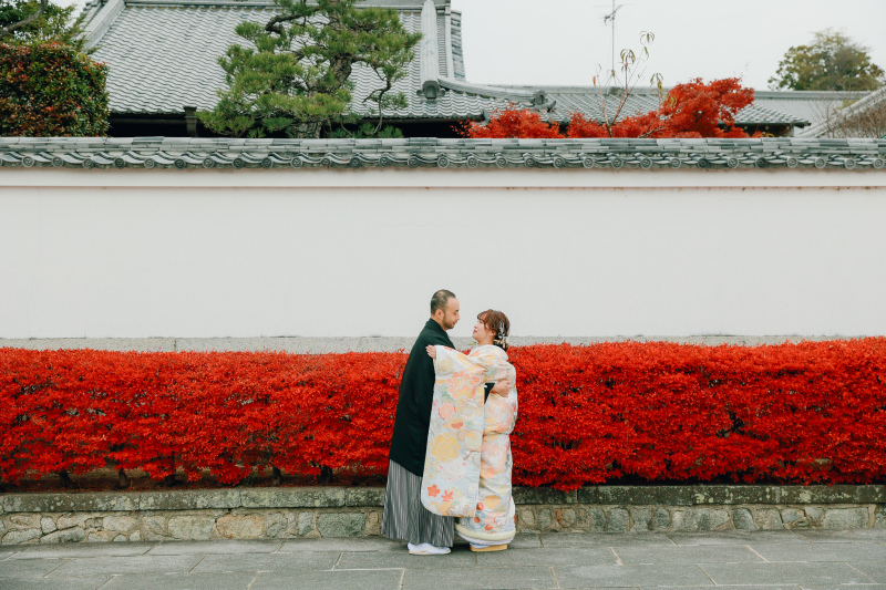 真っ赤な「金戒光明寺」で前撮り＾＾