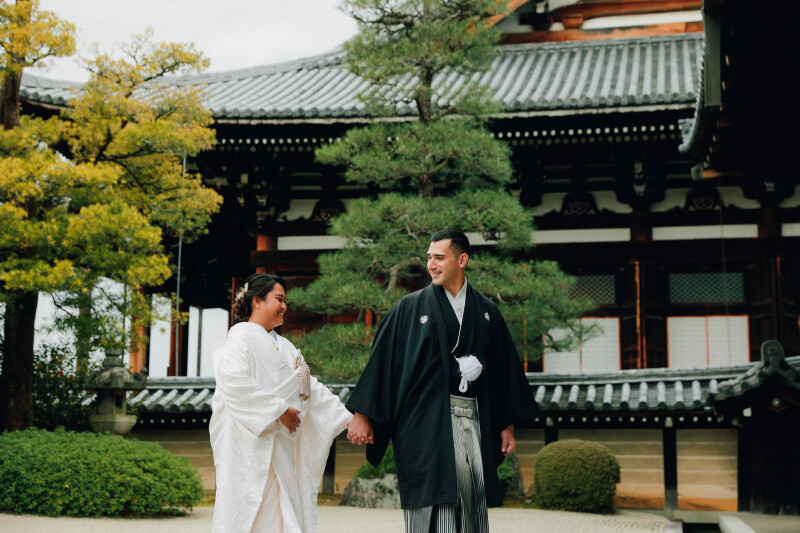 桜の金戒光明寺ロケーション