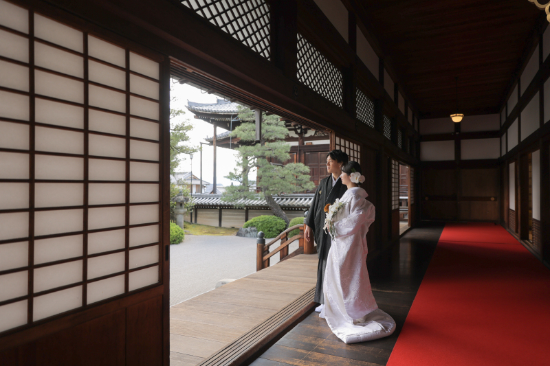 白無垢で金戒光明寺^^