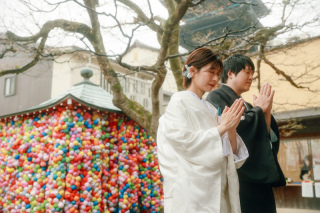 雨の日に輝くウェディングフォト