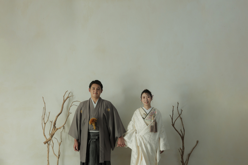 洋装と和装のハウススタジオ撮影