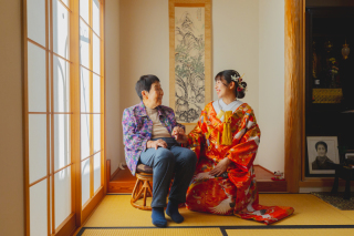 フォトウェディングを家族と一緒に。