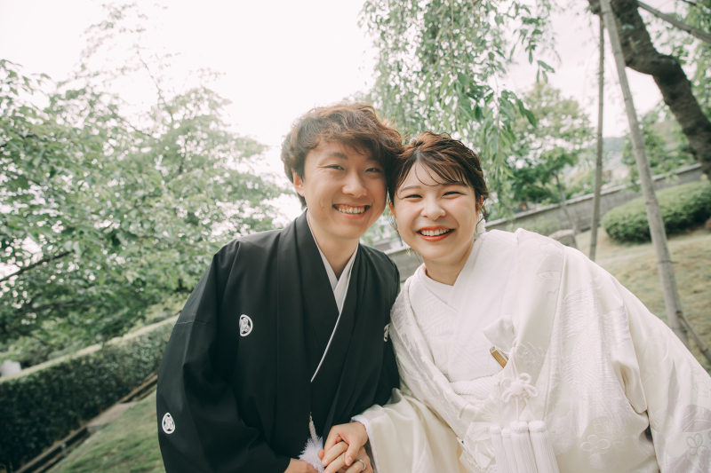 新緑が美しい6月の京都【圓光寺】で和装フォトウェディング