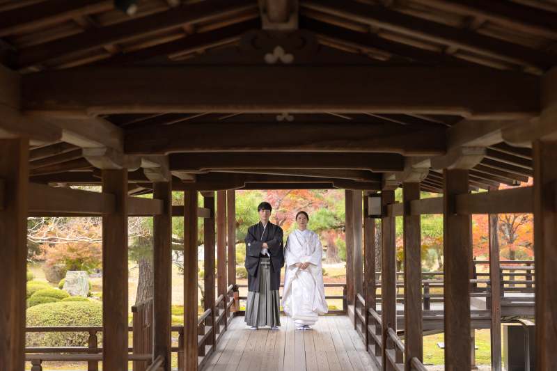 秋色の大覚寺で
