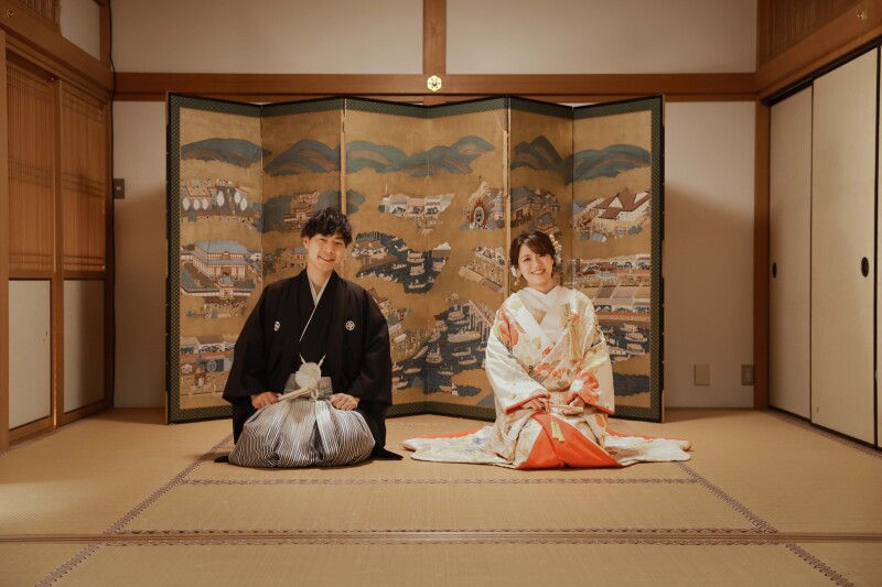 紅葉和装　泉涌寺ロケーション