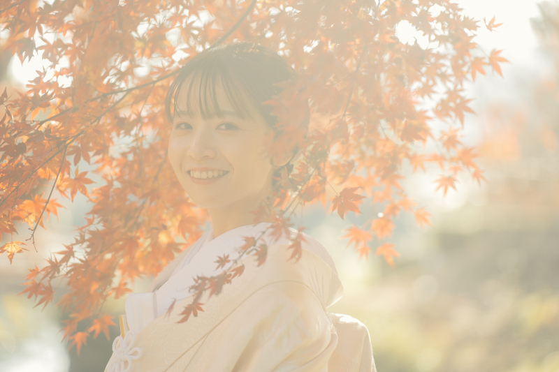 京都の紅葉を堪能しながらの前撮り撮影♪