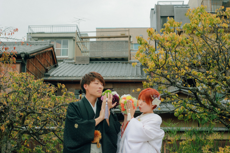 ワイワイ楽しく「祇園」前撮り^^