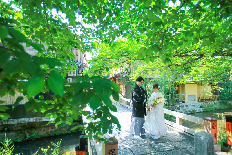 新緑美しい京都で、思い出に残るお写真を